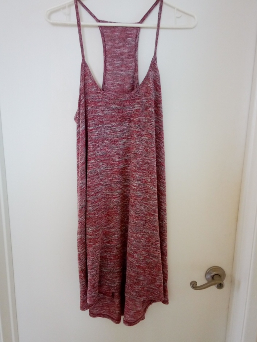 Heathered Maroon Racerback Swing Dress